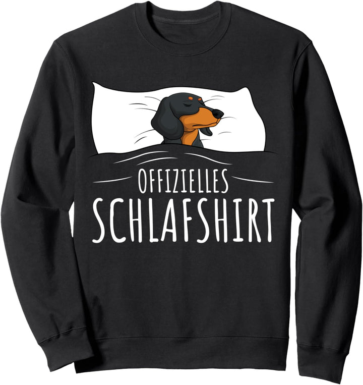 Offizielles Schlafshirt Schlafanzug Dackel Hund Geschenkidee Sweatshirt