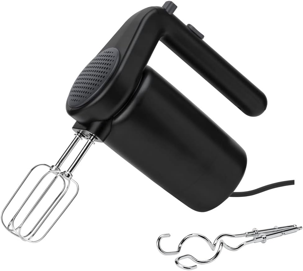RIG-TIG Handmixer FOODIE - Elektrischer Schneebesen, 3-stufiger Handrührer zum Backen, für Teig & Sc