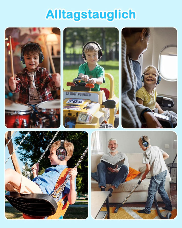 ZOHAN 030 Gehörschutz Kinder 2er Pack,Lärmschutz Kopfhörer Kinder mit Autismus, ohrenschützer kinder