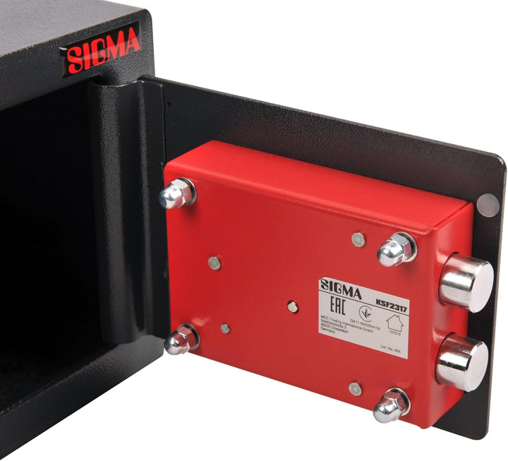 Sigma Minitresor KSF 2317, 17 x 23 x 17 cm, mit Schloss, 3,9 kg