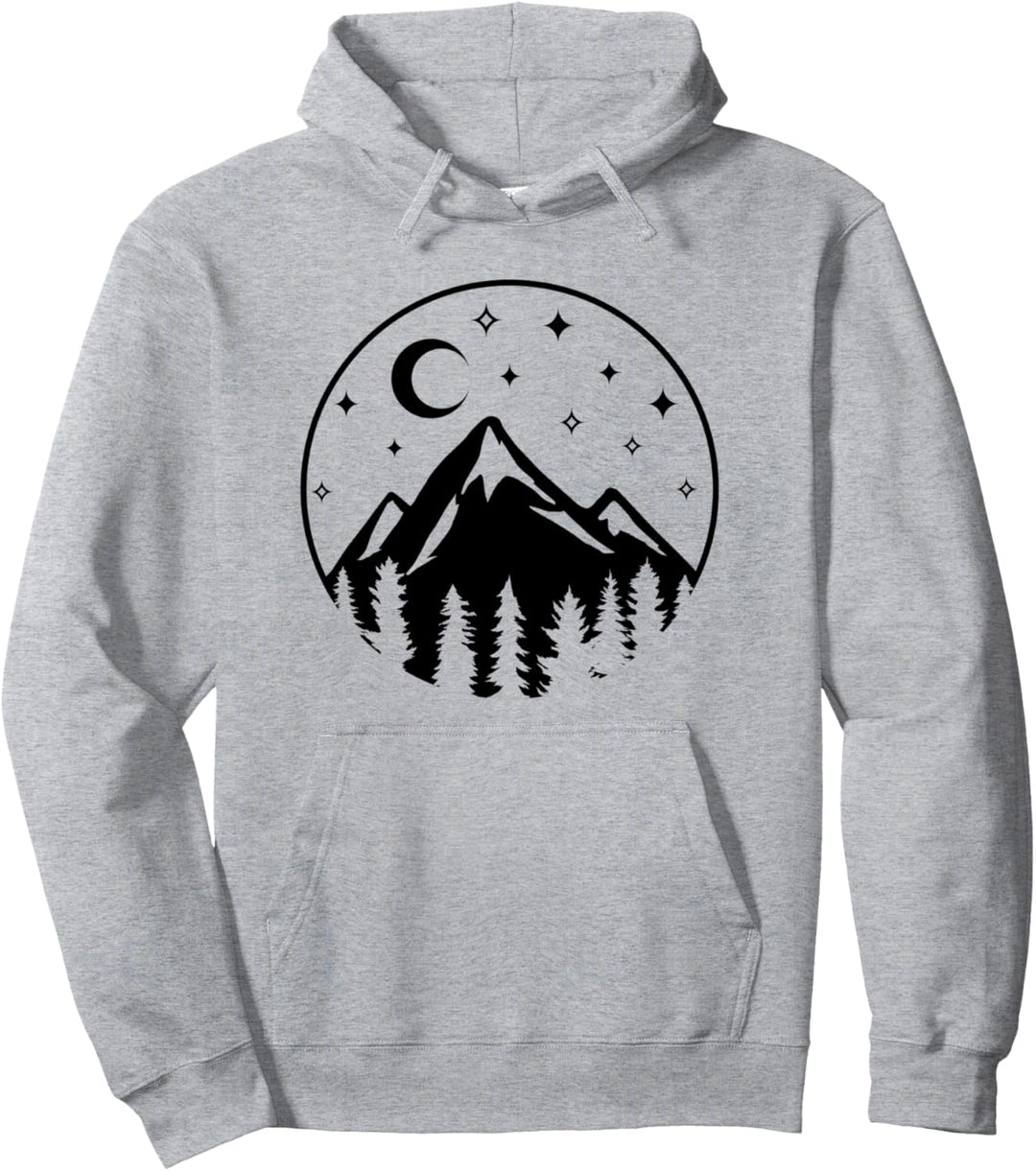 Wandern in den Bergen Camping Natur Pullover Hoodie