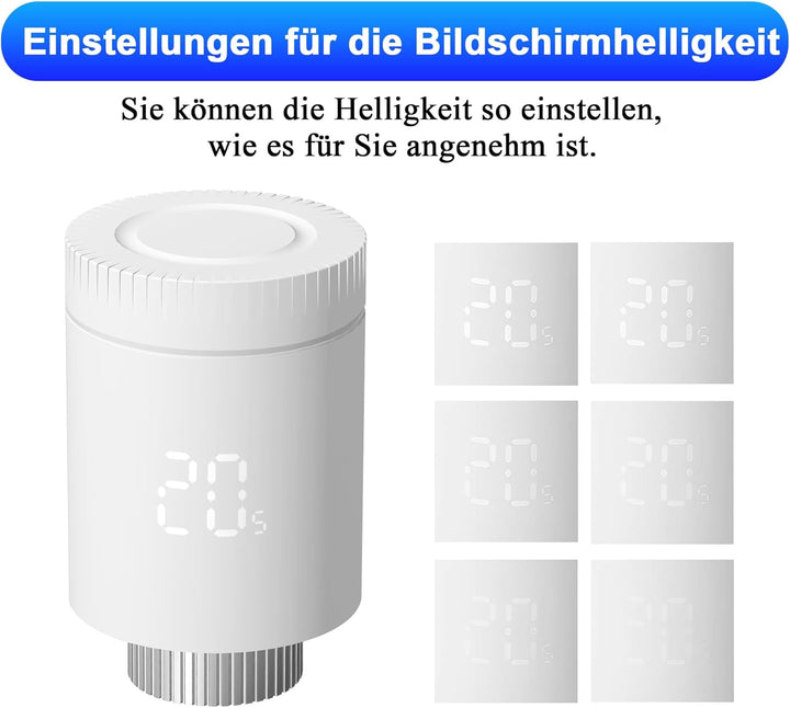 Smart Thermostat-Heizkörperthermostat, Thermostatisches Heizkörperventil, Kompatibel mit Alexa/Googl