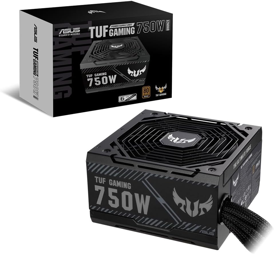 ASUS TUF Gaming 750W Bronze Netzteil (750 Watt, 0dB-Technologie, 80cm 8-Pin CPU-Anschluss (EPS 12V),