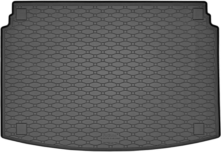Passgenaue Kofferraumwanne und Gummifussmatten geeignet für Hyundai i30 Hatchback ab 2017 + Gurtscho