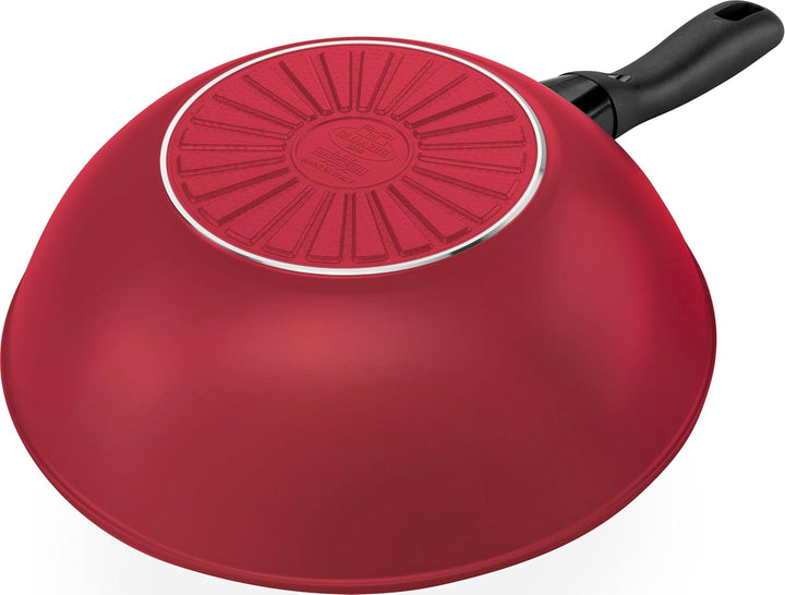 BALLARINI Caprera Wok, 28 cm, Aluminium, Induktionsgeeignet, Keramik-Antihaftbeschichtung, Made in I