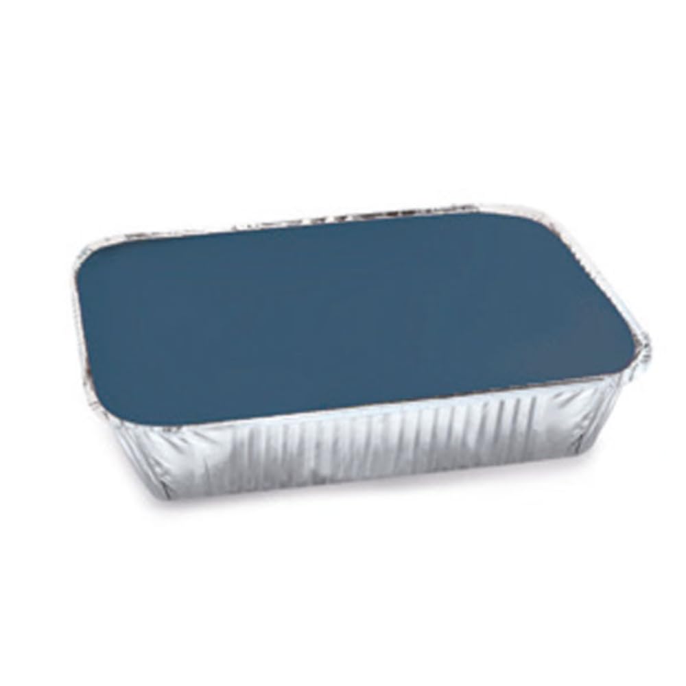 Ro.ial Enthaarungswachs/Warmwachs in Alu-Schale für die Haarentfernung - 1 kg - blau - ohne Vliesstr