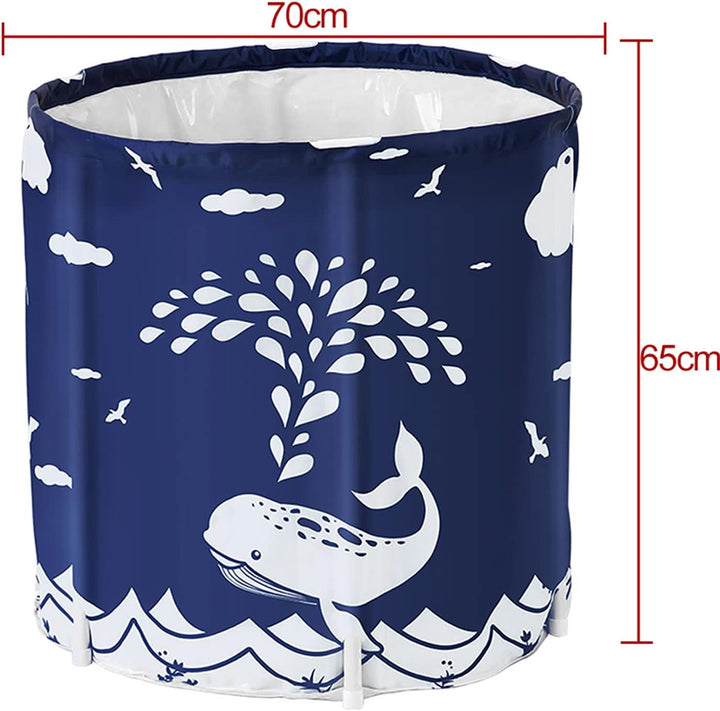 Sinbide 70 x 65 cm Badewanne, Faltbare Badewanne Erwachsene, Tragbare Bathwanne, Familienbadewanne f