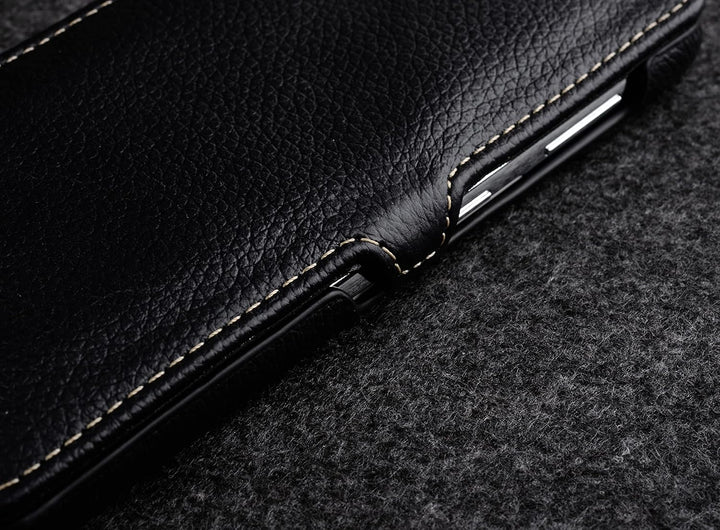 STILGUT Book Case kompatibel mit Samsung Galaxy S21 Plus 5G Hülle aus Leder mit Clip-Verschluss, Led