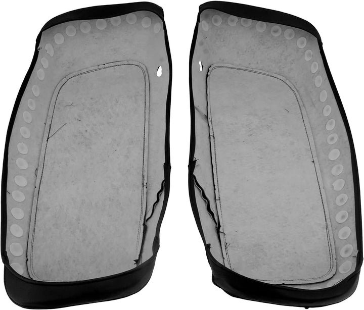 HDBUBALUS Satteltaschen-Schutzkappen mit Nagel PU Leder Wasserdicht Passform für Harley Touring Stre