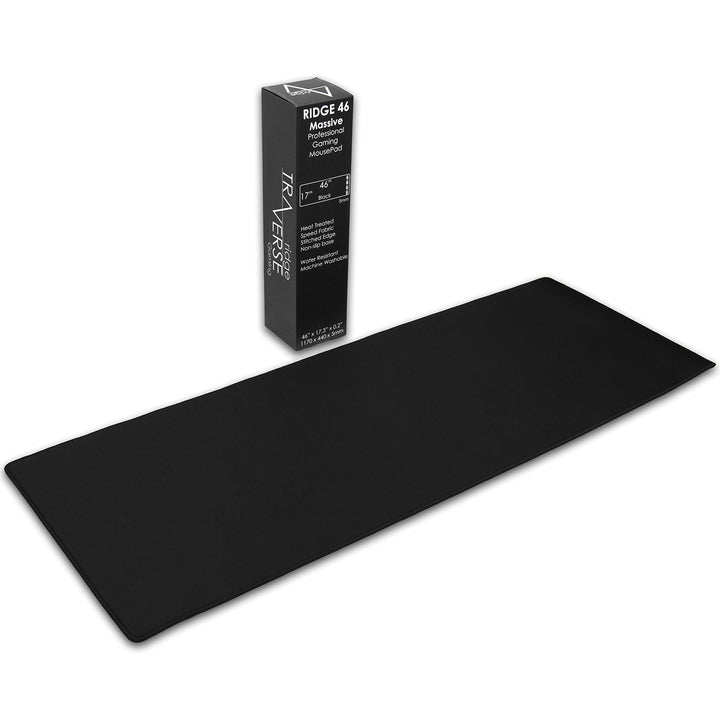 Pro Gaming Mauspad (5 mm) | Traverse Ridge Massive 116.8 cm | 46 x 17.3 x 0.20 cm extra dick | Schwa