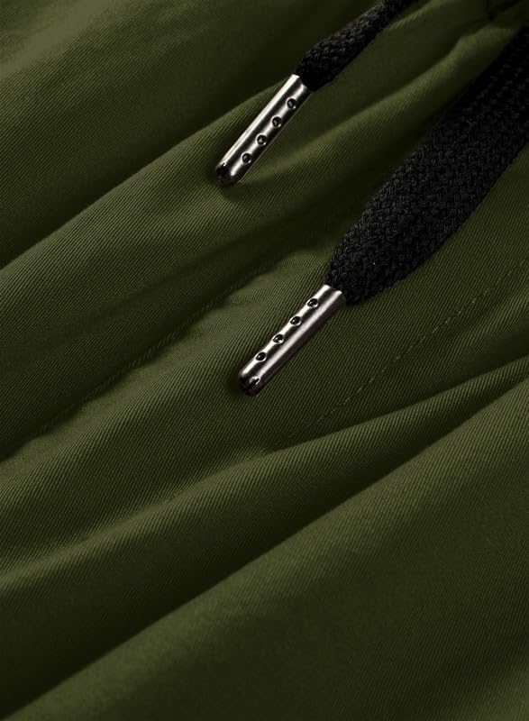 Cargohose Herren Chino Hose mit 6 Taschen Cargo Hose Stretch Jogginghose für Männer mit Bundgummi El