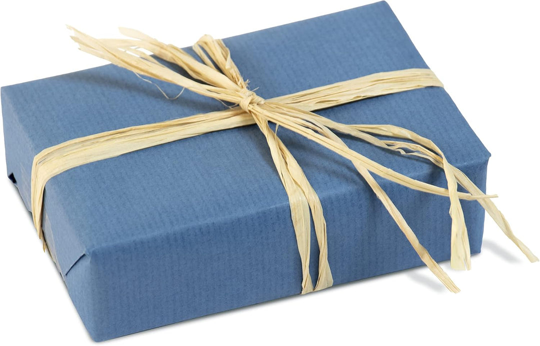 Clairefontaine 196071C - Packung mit 8 Geschenkbändern aus natürlichem Bast 50g, 1 Pack, Naturbraun