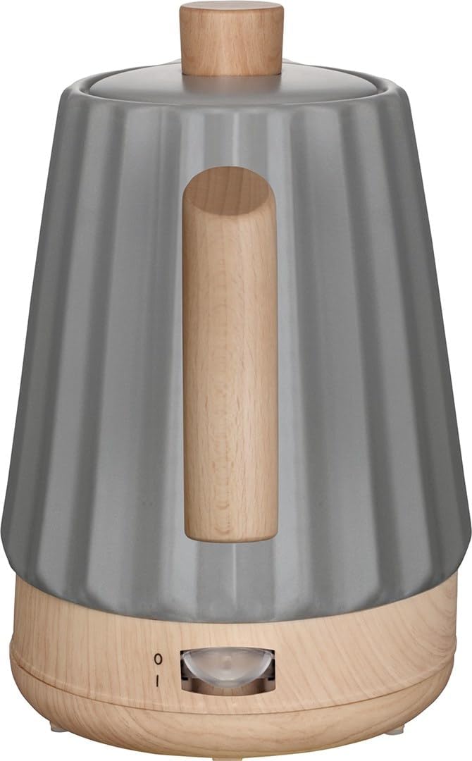 Concept Birdy RK0092 Keramik-Wasserkocher 1,5 L – Stilvoller Wasserkocher in Weiss mit Holzdetails |