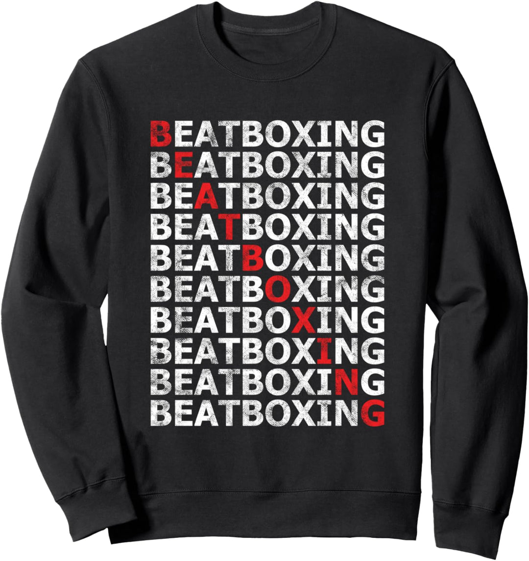 Sänger Beatbox Hiphop Cooler Ghetto Beatboxer Rap Künstler Sweatshirt