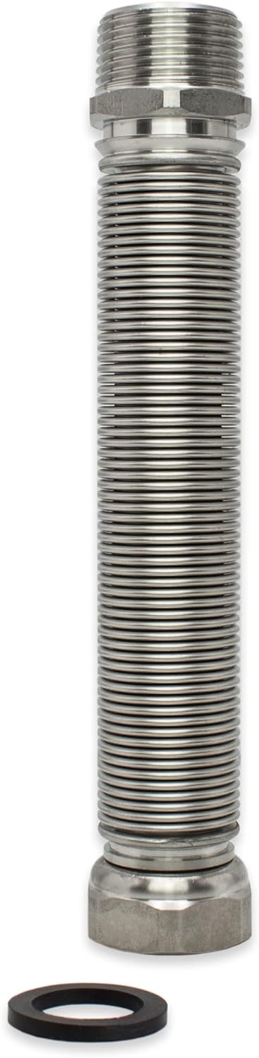 Edelstahlwellrohr Flexschlauch ausziehbar Solarrohr Flexrohr Verbindungsrohr Hauswasserwerk Sanitär