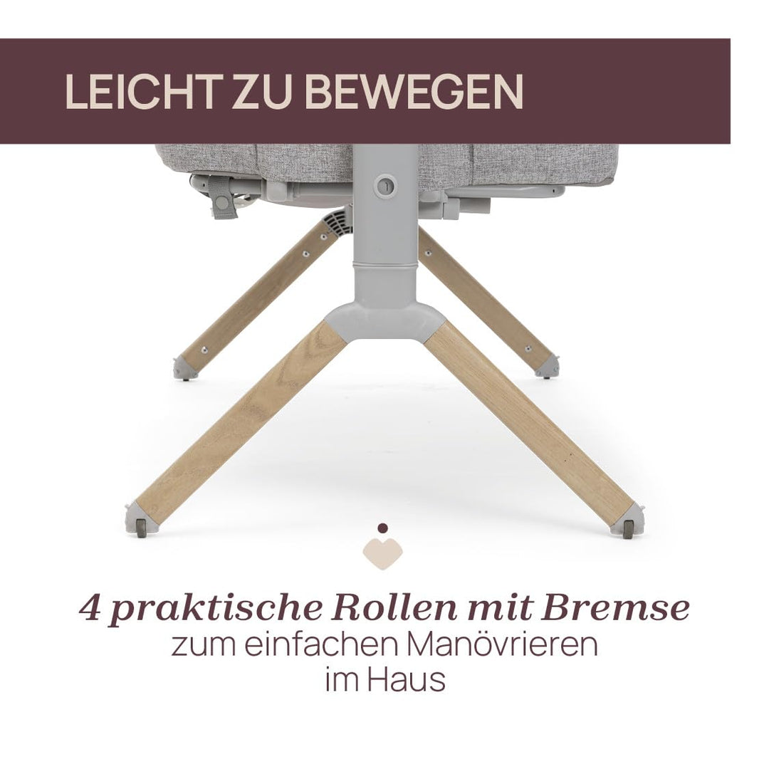 Chicco Next2Me Armonia Baby Beistellbett, aufklappbare Seitengitter, 11 Höhenstufen, höhenverstellba