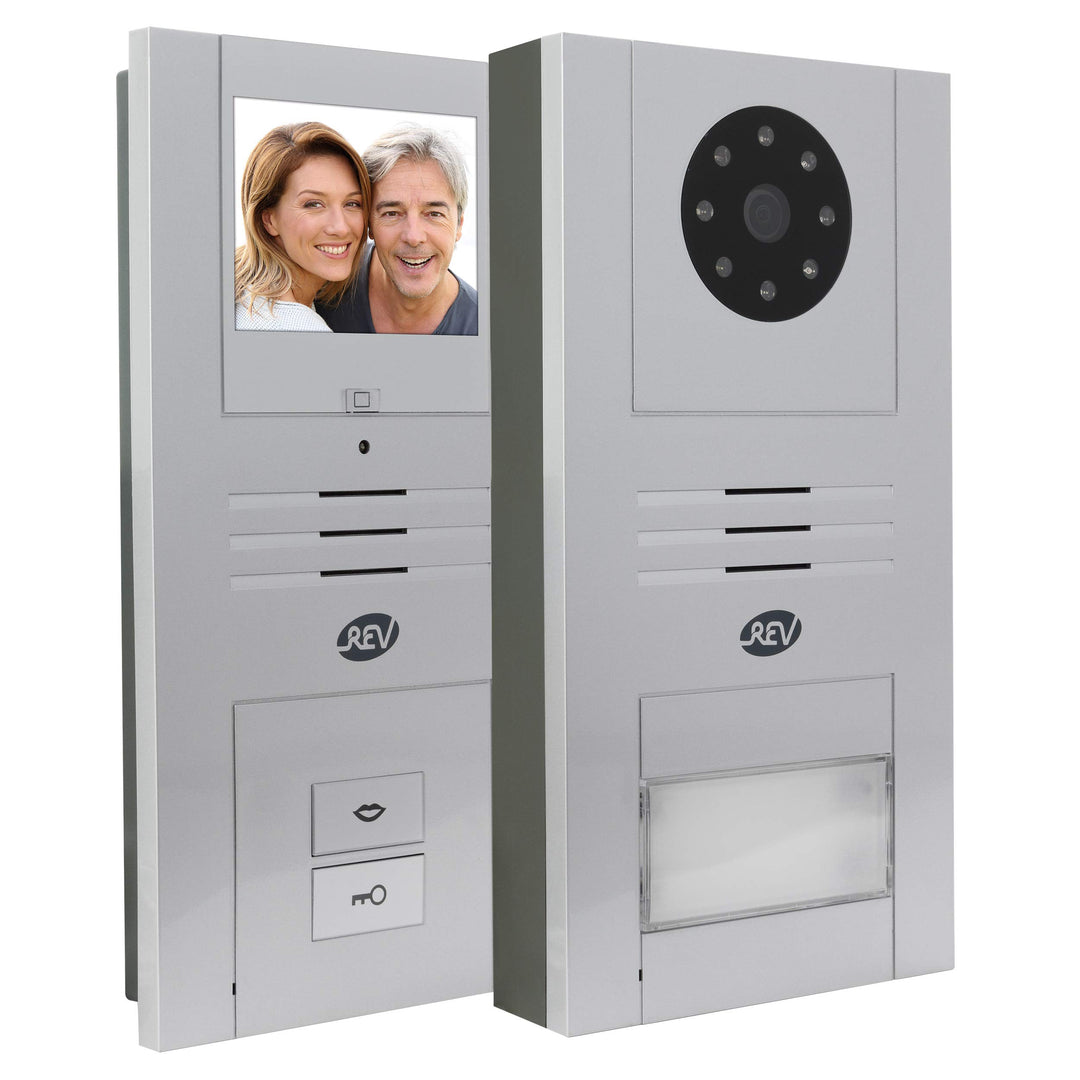 REV 3016108 80310703 Quattroline, Video Sprechanlage mit Türöffner, Netzteil 230VAC, 3 Klingeltöne,