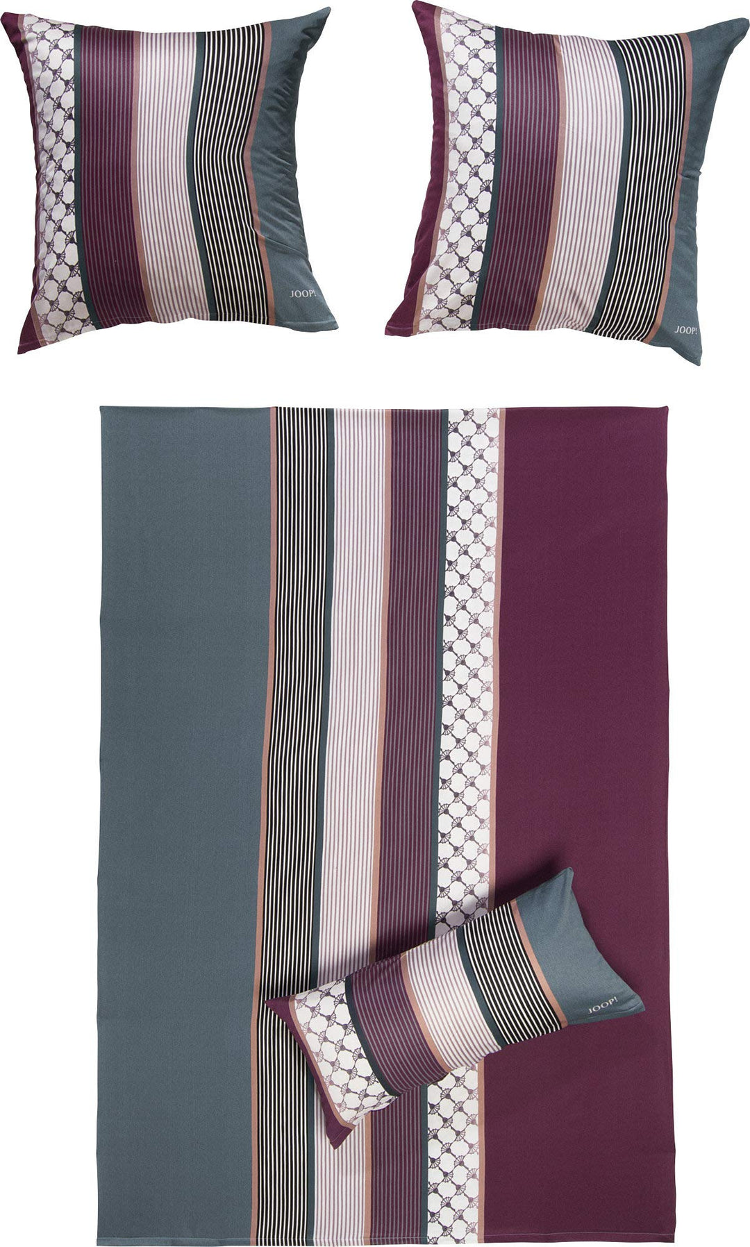 Joop. Joop. Bettbezug-Set Satin dunkelrosa Grösse 40x80 cm / 135x200 cm