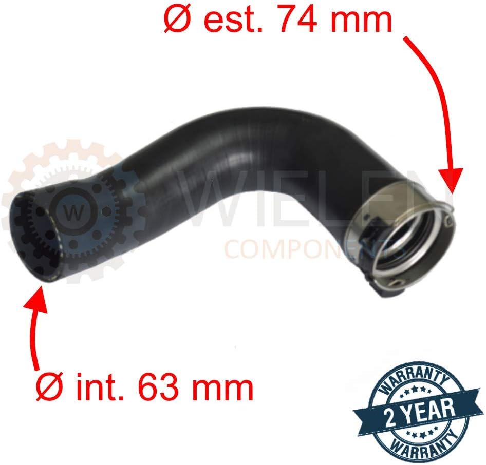 FSR Gummi Kevlar Schlauch, 63mm Innendurchmesser, 74mm Aussendurchmesser, 5mm Wandstärke, Kompatibel