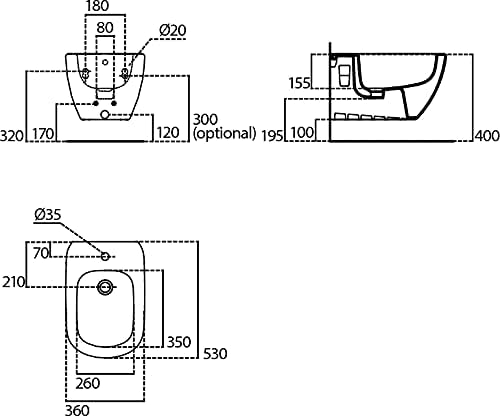 BidÄ— pakabinama Ideal Standard Tesi