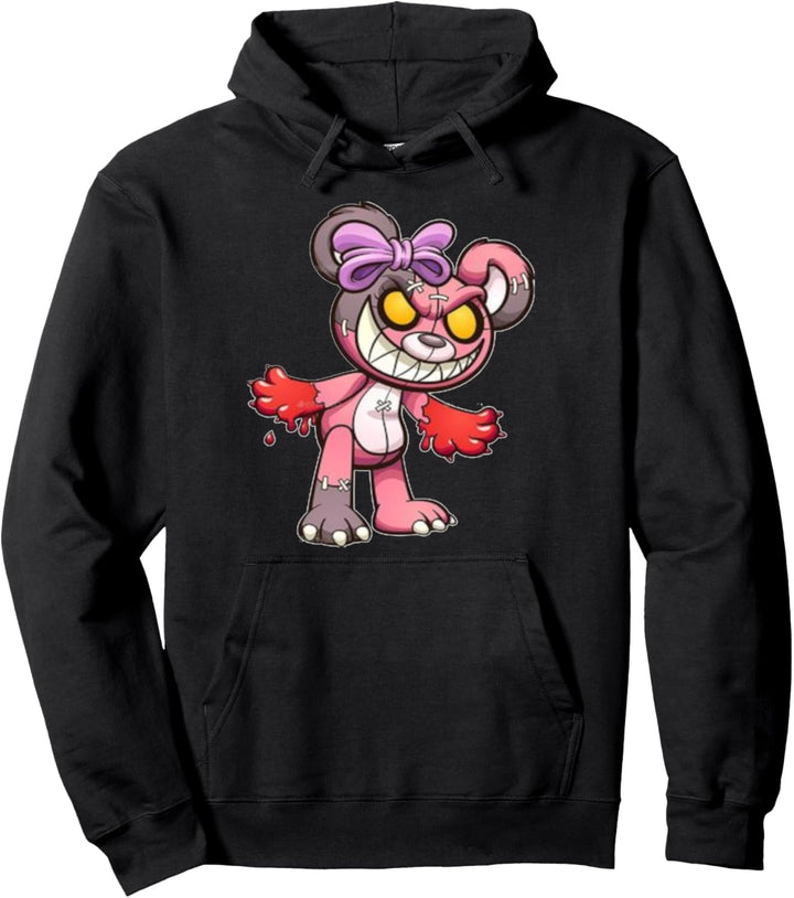 Böser und süsser Teddybär Pullover Hoodie