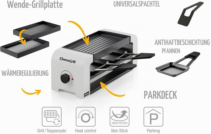 Stöckli Raclette CheeseGrill 2 White