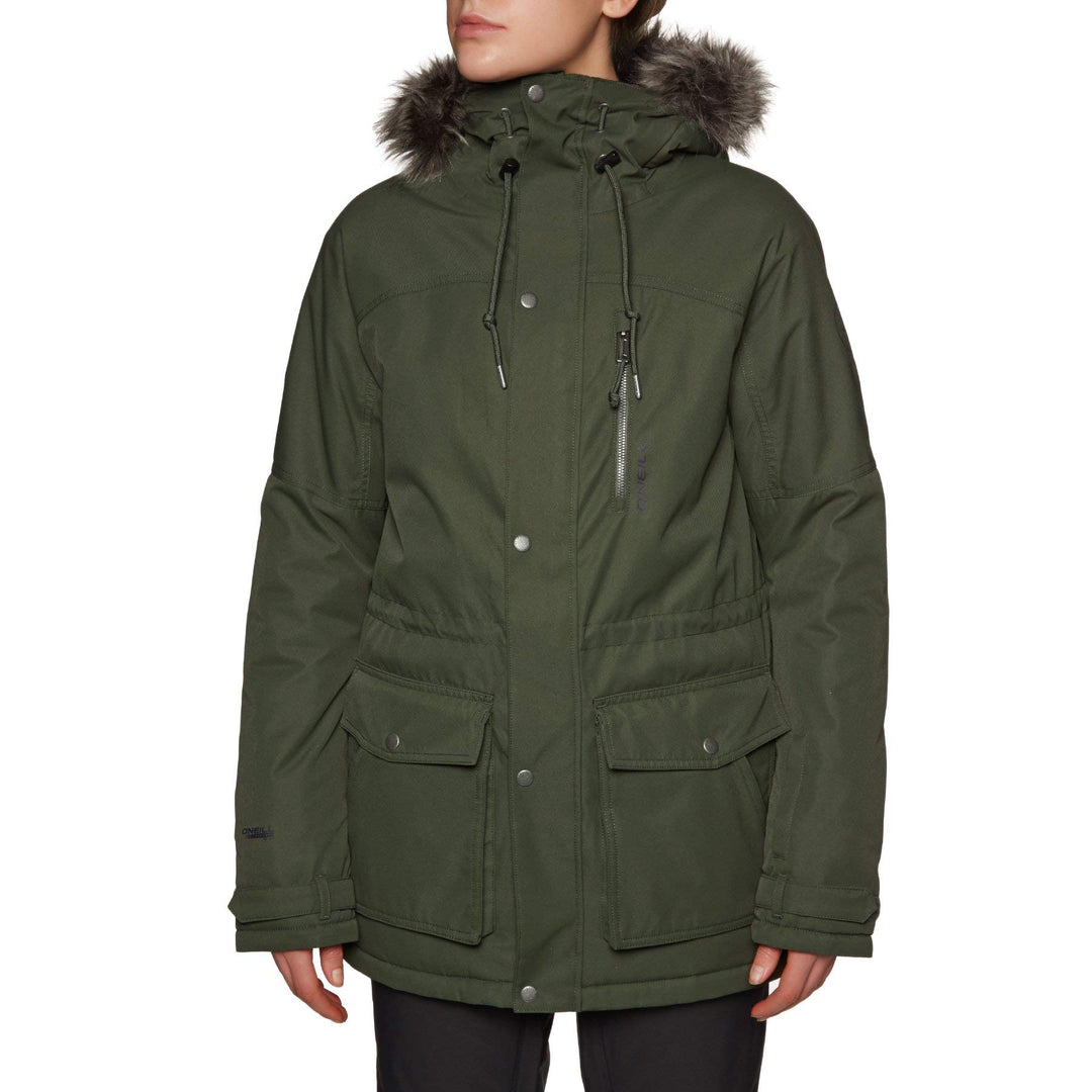 O'Neill Damen Parka Oliv S Jacken, Forest Night, S