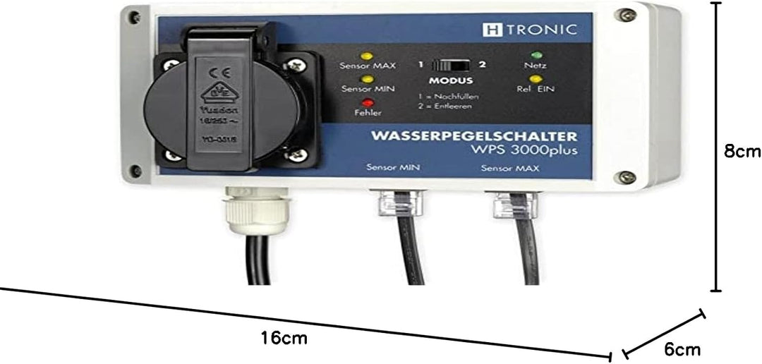 H-Tronic 1114620 Niveauregler Füllen, Leeren 10.00m