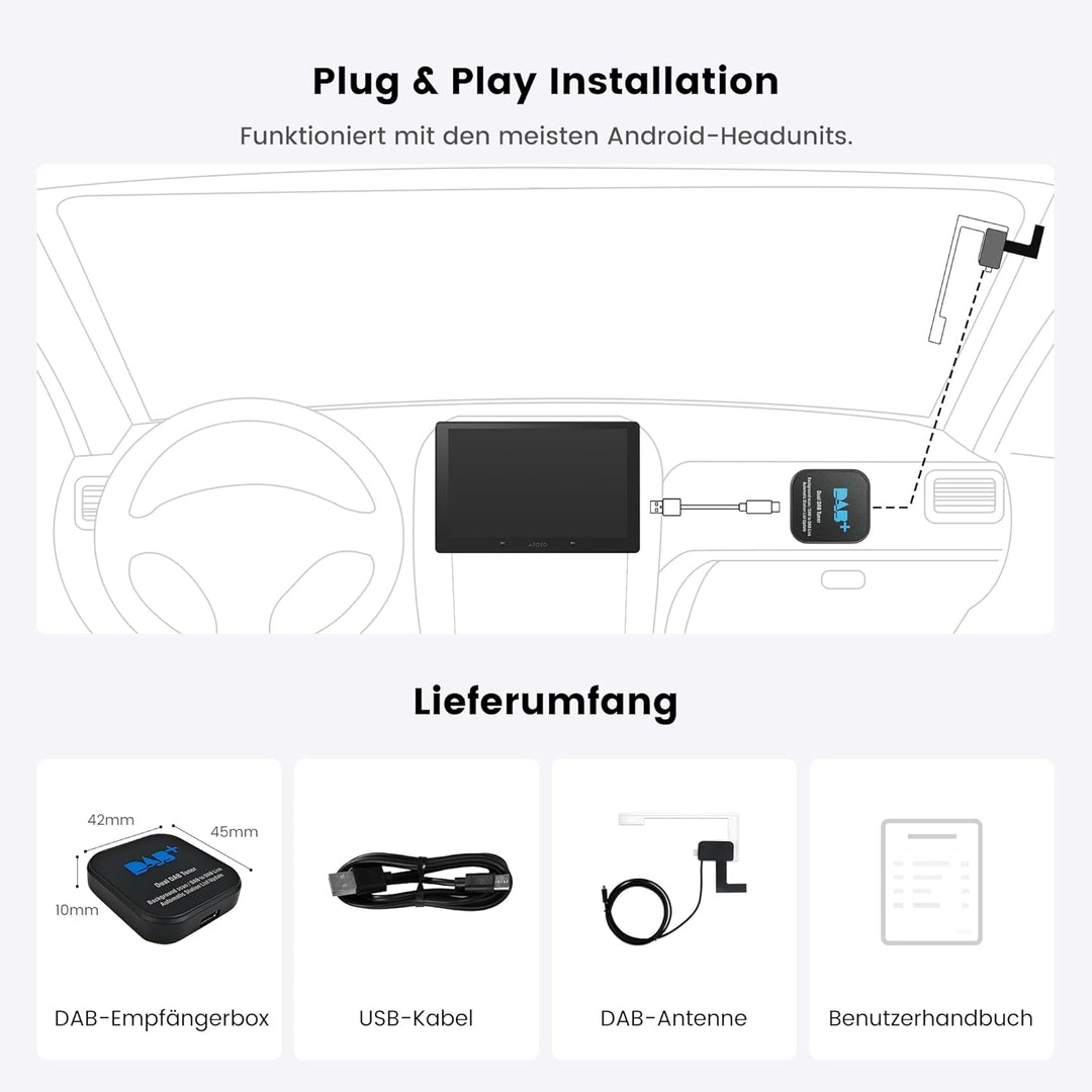 ATOTO AC-4475 DAB+ Radio Empfänger - spezifiziert für ATOTO A6/S8