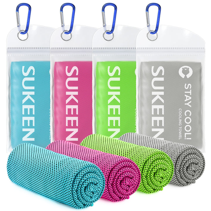 Sukeen Kühlendes Handtuch, Kühlhandtuch Cooling Towel, Gym Handtuch, Eishandtuch Kühltuch Hals, Kühl