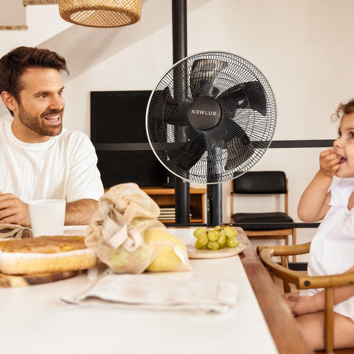 Newlux - Standventilator mit Fernbedienung, 3-in-1 W1050 Smart 10 Flügel, Durchmesser 40 cm, 3 Vel u