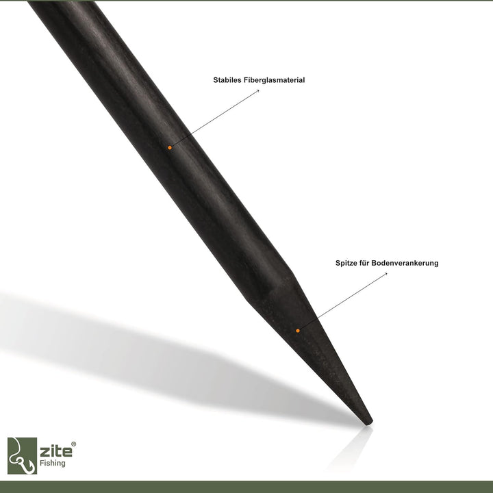 Zite Fishing Rutenhalter Angel 75 cm –V-Rutenhalter mit Schnurlaufkerbe, Rutenauflage Angeln, Rod Po