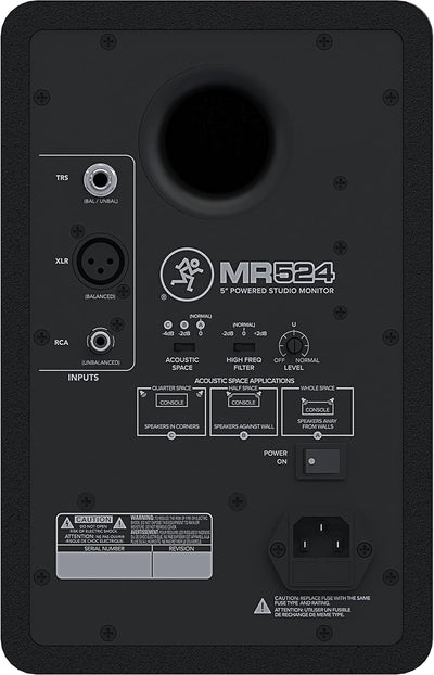 Mackie MR524 5.25” Powered Studio Monitor, Schwarz