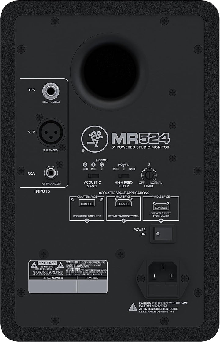 Mackie MR524 5.25” Powered Studio Monitor, Schwarz