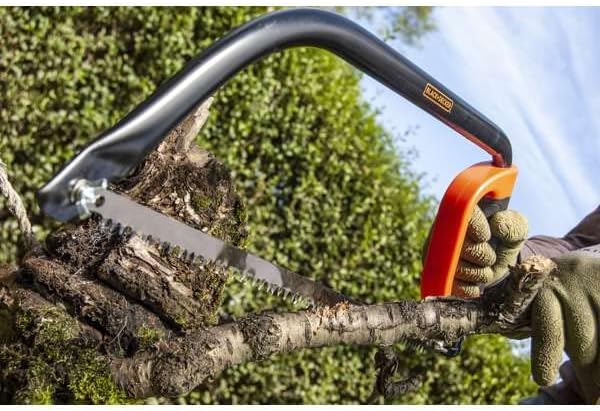 Black + Decker 53,3 cm Bogen 19,1 cm Klappsäge & Astsäge, schwarz/orange