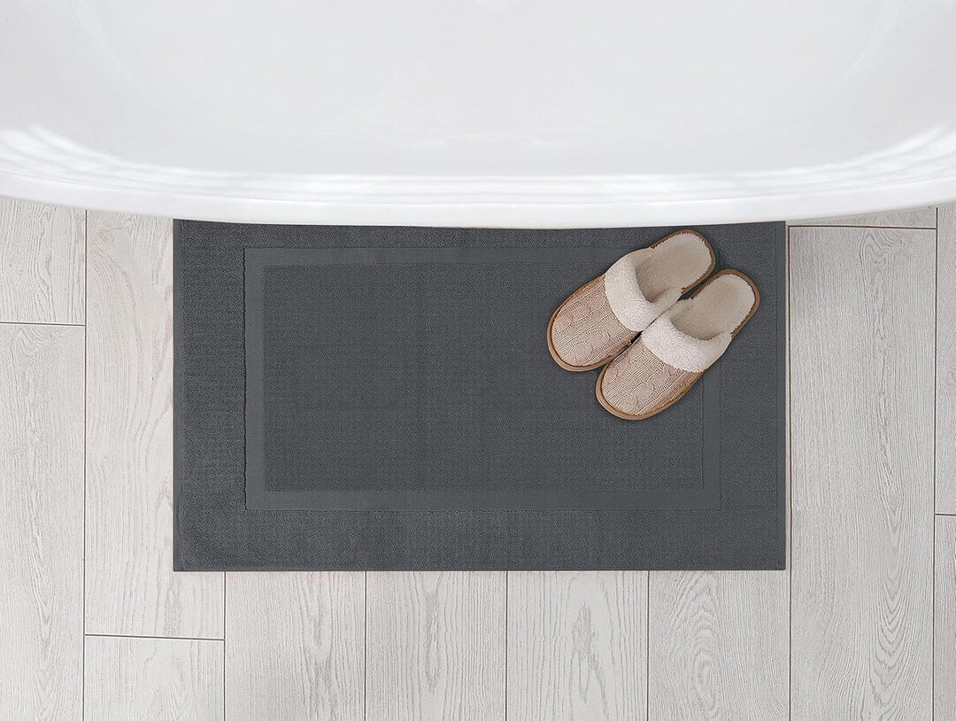 Utopia Towels - 2er Pack gross Badematte Badvorleger (53 x 86 cm) - 100% Baumwolle Frottee -Waschbar