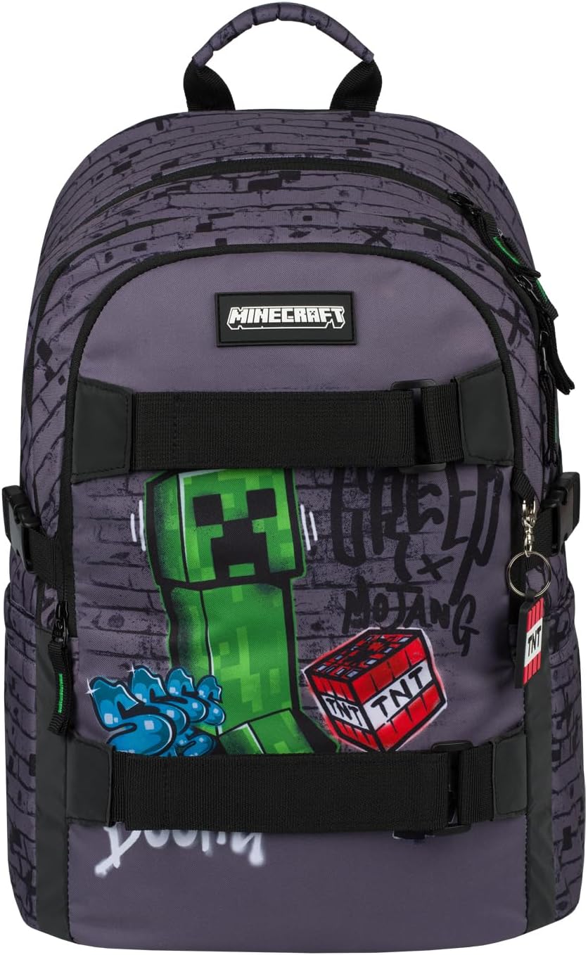 Baagl Schulrucksack Set Jungen Mädchen 3 Teilig, Schultasche ab 3. Klasse, Grundschule Ranzen mit Br
