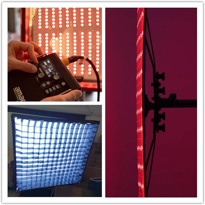 Aputure Amaran F21c 2'x1' 100W RGBWW Flexible LED-Matte mit Wabengitter CRI 95+ CCT 2500K bis 7500K