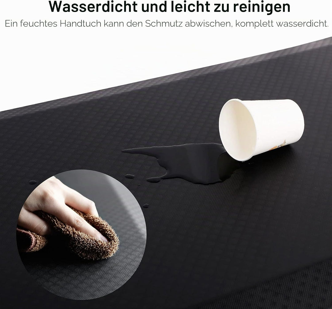 FLEXISPOT Bodenmatte für Schreibtisch, Küche, komfortabel gegen Müdigkeit, Schwarz, Schwarz