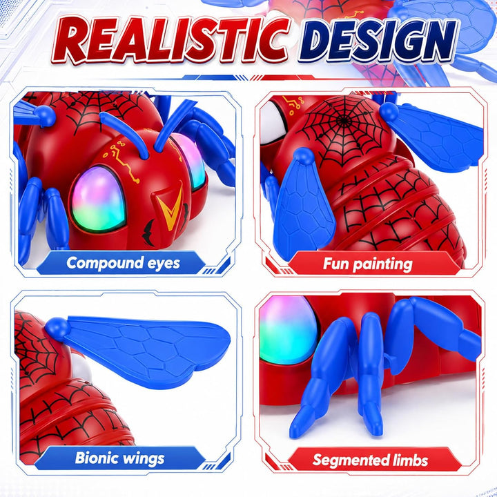 Ferngesteuerte Biene Spinne Spielzeug Auto, RC Wandkletterbiene mit 360° Rotation, Stunt RC Auto zum