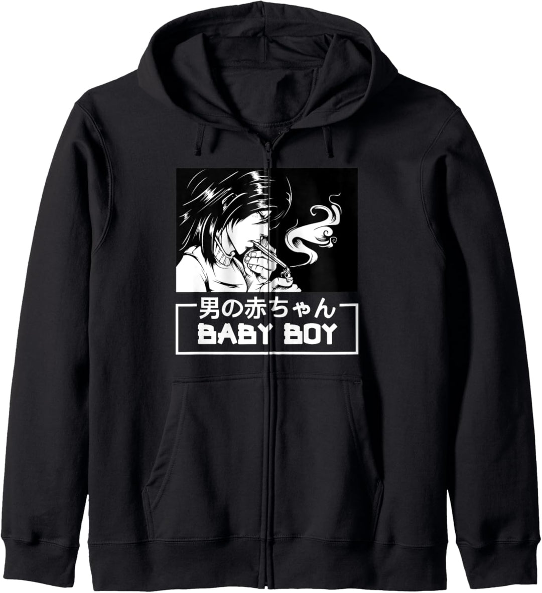 Baby Boy Aesthetic Vaporwave Anime Japan Kawaii Manga Kapuzenjacke