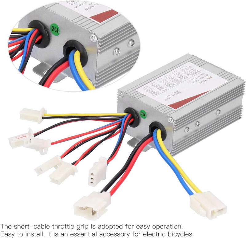 Alomejor 36V 800W Scooter Brush Controller Drosselklappengriff-Kit für Elektroroller E-Bike Fahrrad