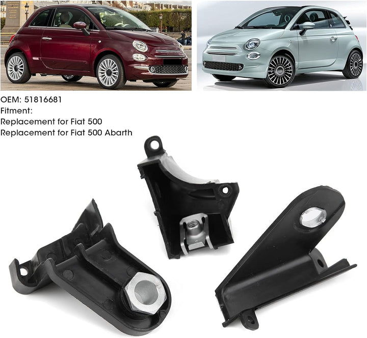 Reparatursatz für Scheinwerferhalterung für Den Rechten Fahrer 51816681 Ersatz für Fiat 500