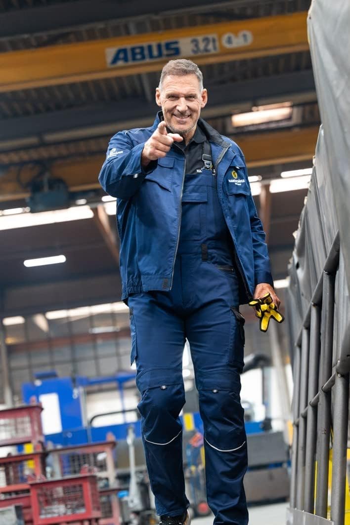 Hans Schäfer Workwear HSW Professional – Latzhose für Herren – Lange Arbeitshose mit Knietaschen – B