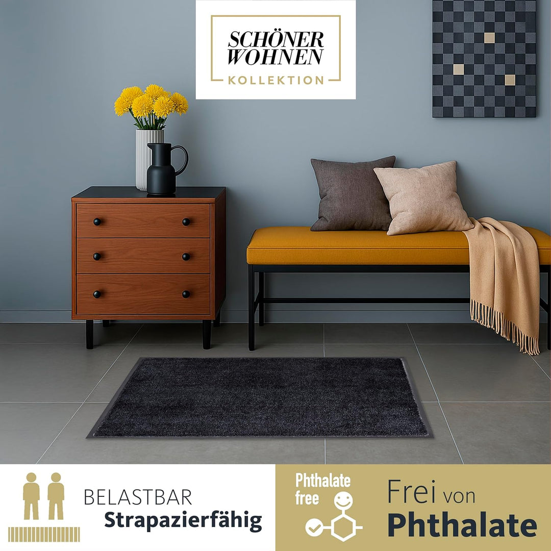 Schöner Wohnen Kollektion strapazierfähige Schmutzfangmatte Miami – getuftete Fussmatte 50x70 cm in