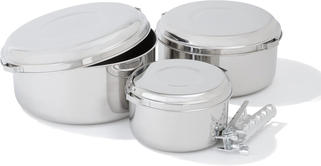 MSR (Mountain Safety Research) Kochgeschirr Alpine 4 Pot Set, Silver, One size, 21721