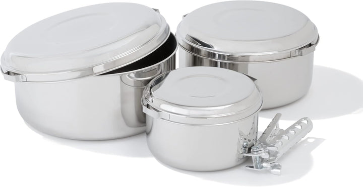MSR (Mountain Safety Research) Kochgeschirr Alpine 4 Pot Set, Silver, One size, 21721