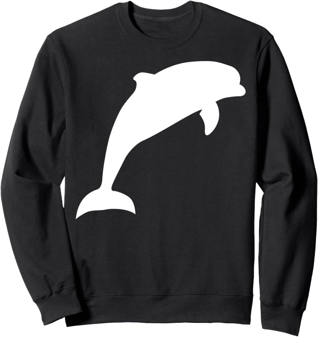 Delfin Springend Delphin Tiere Meerestiere Meer Tiermotiv Sweatshirt