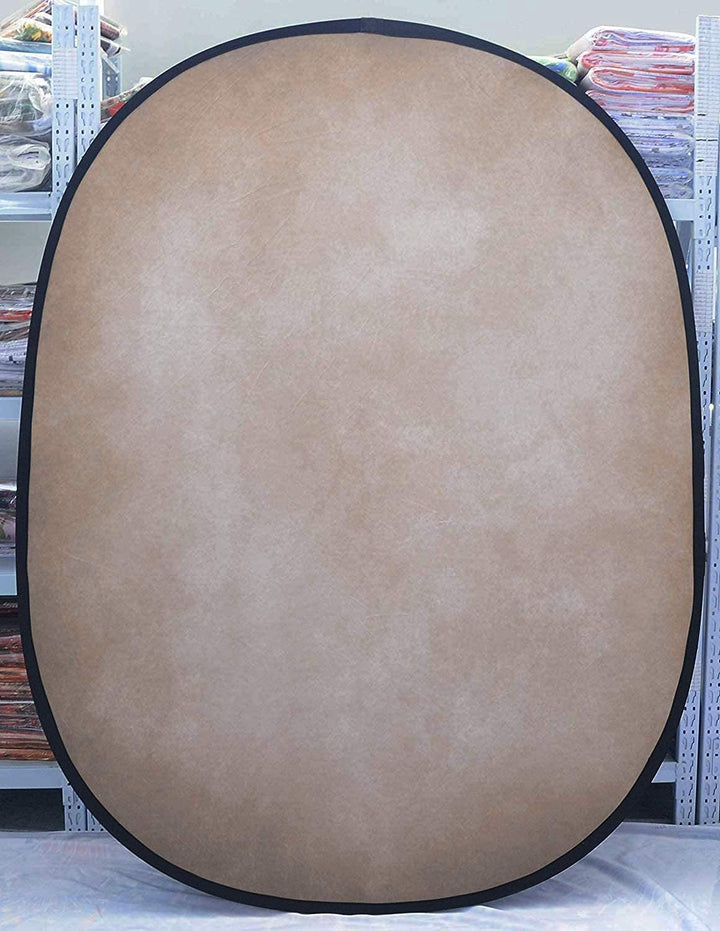 Kate Hintergrund 1,5x2m Zusammenklappbarer Hintergrund Hellbrauner doppelseitiger Hintergrund Blaue