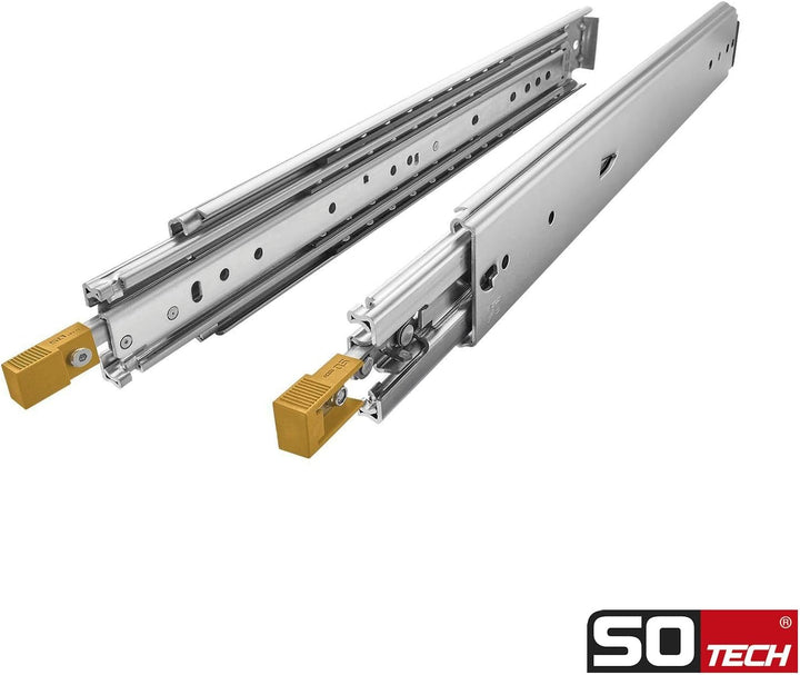 1 Paar SOTECH Schwerlastauszüge VarioSlide KV2-200-H76-L1400-EH 1422,4 mm mit Lock-in/out Einrastfun